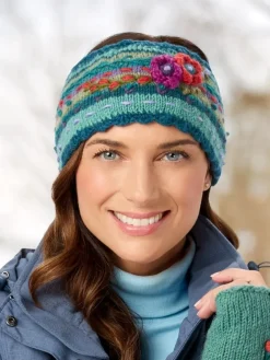 Women's Floral Blossoms Lassen Wool Headband