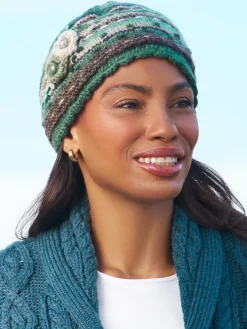Women's Floral Blossoms Lassen Wool Beanie