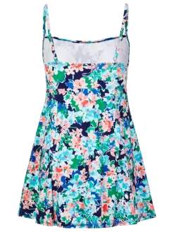 Women's Fresh Floral Empire-Waist Swim Dress