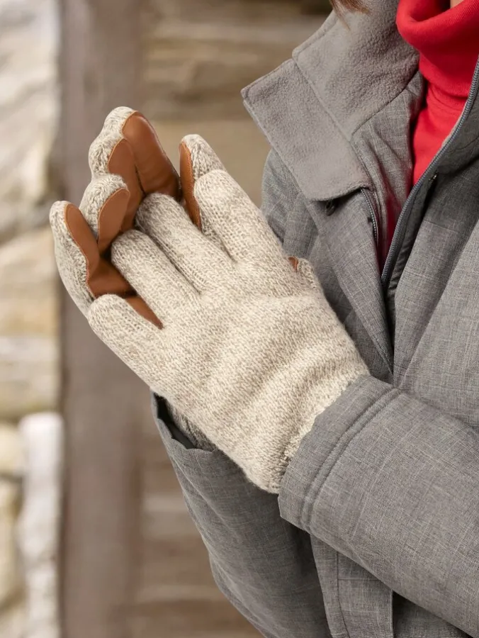 Women's Frost Fighter Wool Ragg Gloves With Leather Palms