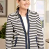Women's Full-Zip Pima Cotton Knit Jacket
