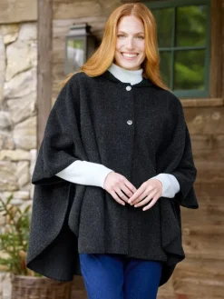 Women's Hooded Berber Fleece Cape
