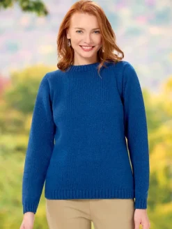 Women's Irish Supersoft Merino Wool Crewneck Sweater