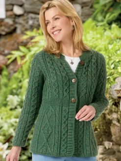 Women's Irish Wool A-Line Cardigan