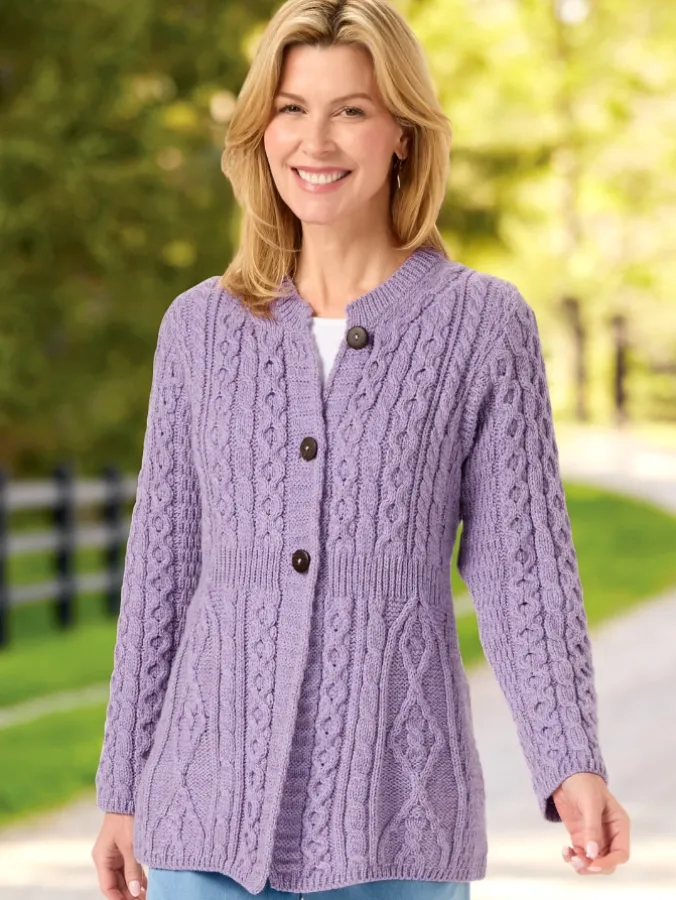 Women's Irish Wool A-Line Cardigan