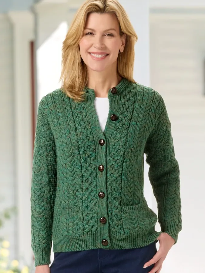 Women's Irish Wool Timeless Cardigan