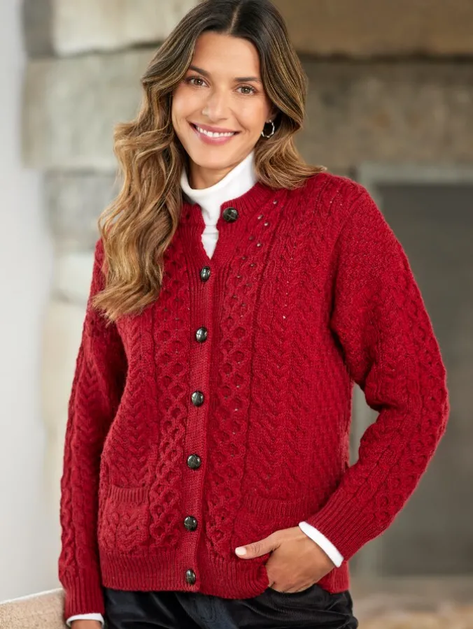 Women's Irish Wool Timeless Cardigan