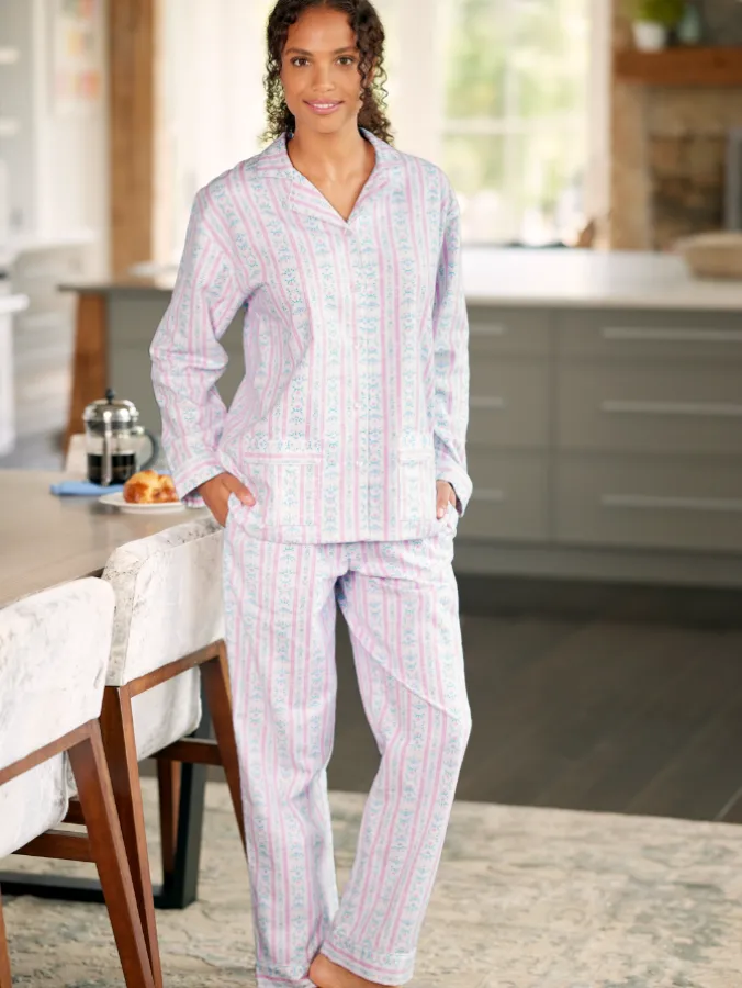 Women's Lanz Tyrolean Flannel Pajama Set