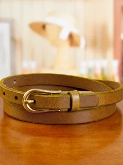 Women's Leather Thin Belt
