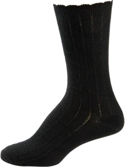 Women's Mid-Calf Ruffle-Edge Dress Socks, 3 Pairs