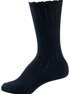 Women's Mid-Calf Ruffle-Edge Dress Socks, 3 Pairs
