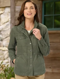 Women's Midweight Lined Cotton Canvas Utility Jacket