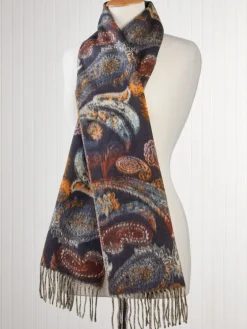 Women's Paisley Print Long Scarf
