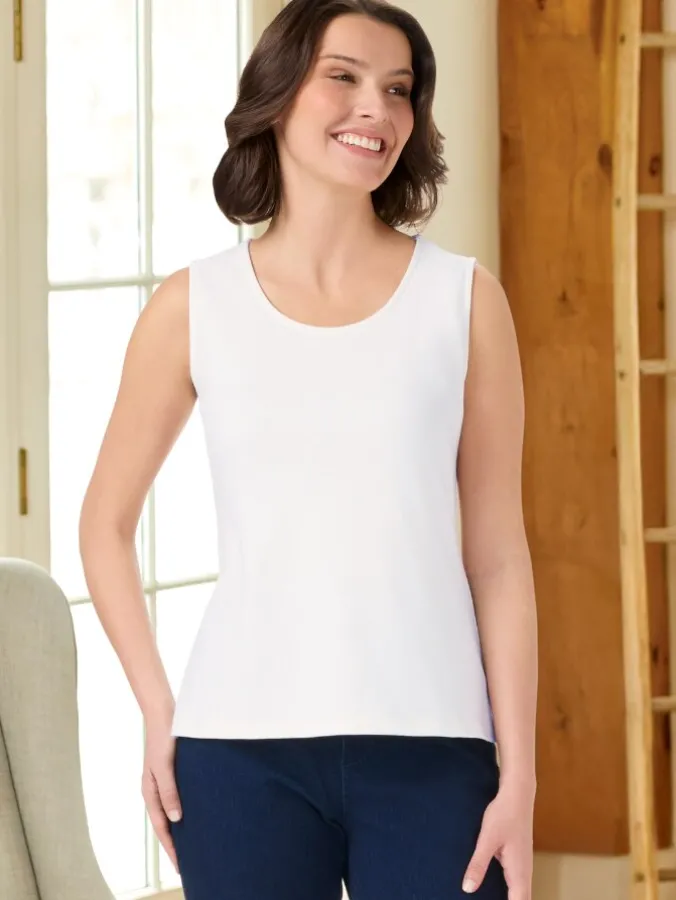 Women's Patriotic Cotton Layering Tank Top