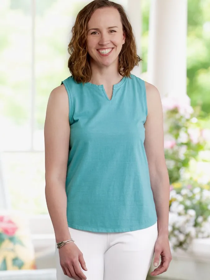 Women's Pigment-Dyed Jersey Tank Top