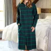 Women's Portuguese Flannel Zip-Front Robe