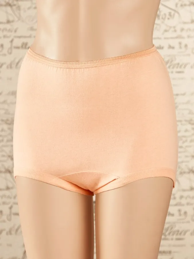 Women's Regular Torso Cotton Briefs With Cotton Leg Bands, 3 Pairs