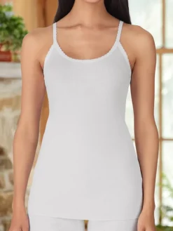 Women's Rib-Knit Cotton Camisoles, Package of 3