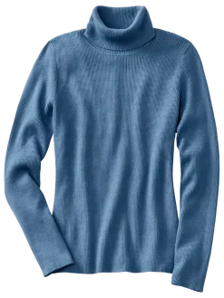 Women's Rib-Knit Turtleneck Sweater