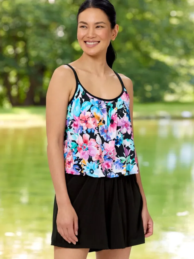 Women's Seaside Garden Swim Romper Bathing Suit