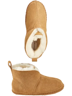 Women's Sheepskin Soft-Bottom Booties