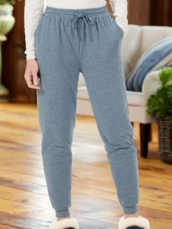 Women's Sherpa-Lined Cuddly Fleece Lounge Jogger Pant