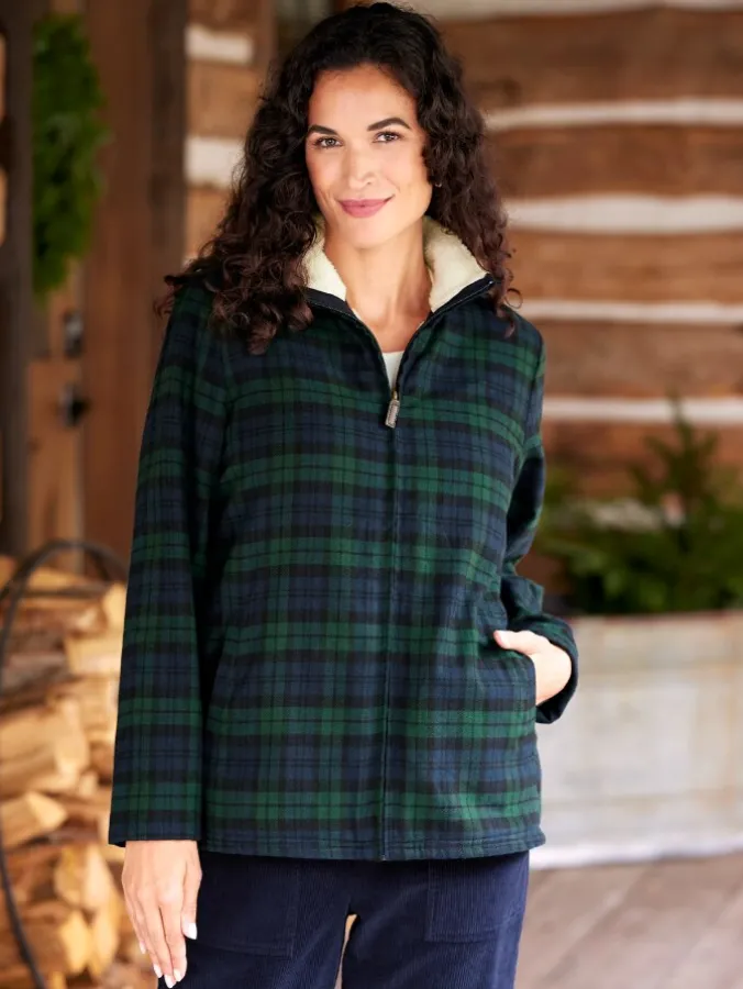 Women's Sherpa Lined Flannel Jacket