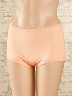 Women's Short-Torso Cotton Briefs With Cotton Leg Bands, 3 Pairs