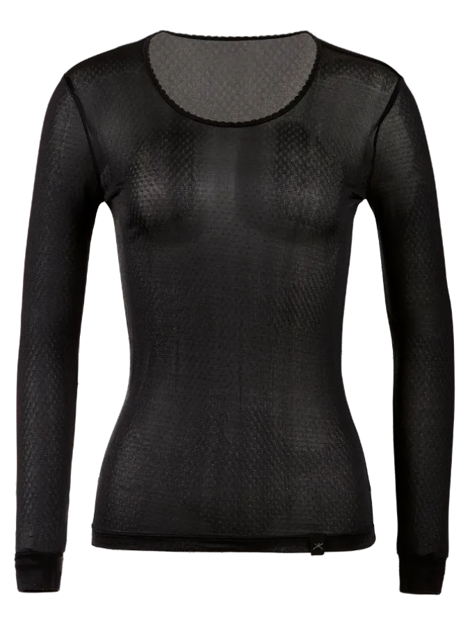 Women's Silk Long Underwear Scoopneck Top