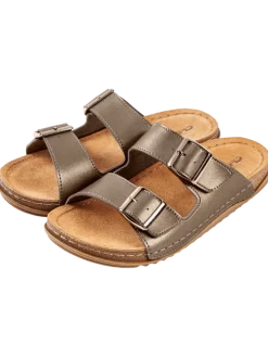 Women's Spring Step Classic Leather Strap Sandals With Arch Support