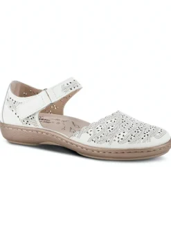 Women's Spring Step Leather Cutout Mary Jane Shoes