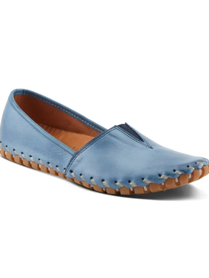 Women's Spring Step Leather Slip-On Flats
