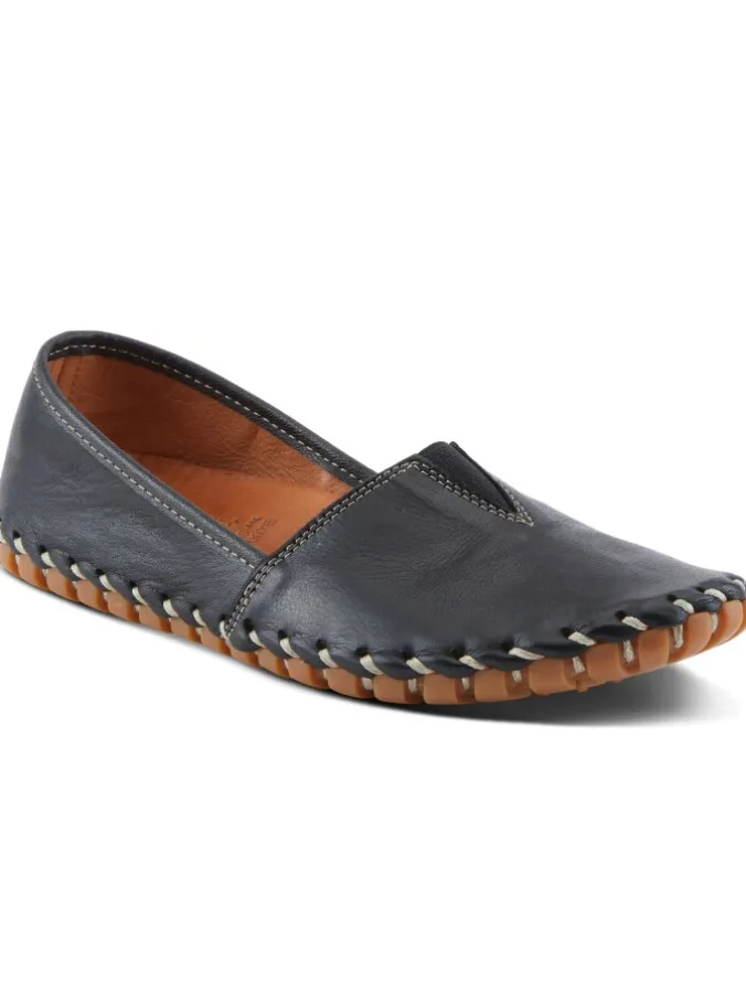 Women's Spring Step Leather Slip-On Flats