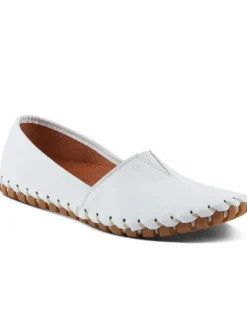 Women's Spring Step Leather Slip-On Flats