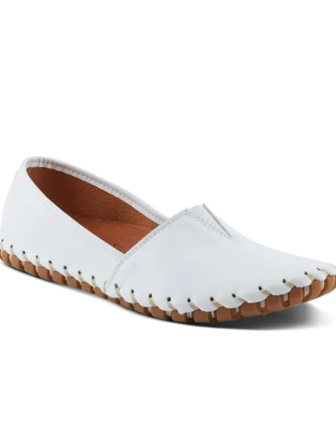 Women's Spring Step Leather Slip-On Flats