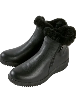 Women's Spring Step Lined Leather Zip Boots