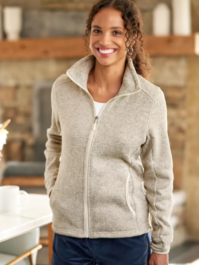 Women's Sweater Fleece Full-Zip Jacket