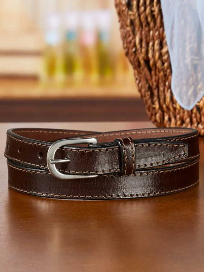 Women's Thin Leather Belt