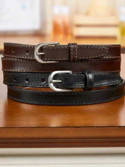 Women's Thin Leather Belt