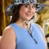 Women's Tropical Leaves Safari Hat