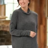 Women's Ultra-Soft Cowl Neck Lounge Tunic Top