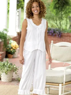 Women's Victorian Romance Cotton Bloomer Pajama Set