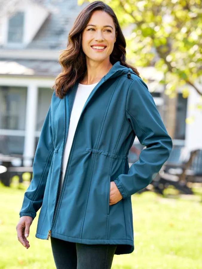 Women's Weston Fleece-Lined Soft-Shell Rain Jacket