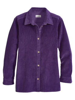 Women's Wide-Wale Corduroy Big Shirt