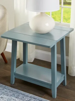 Wood Drop Leaf Side Table