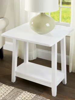 Wood Drop Leaf Side Table