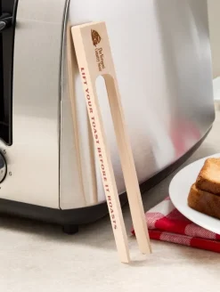 Wooden Toast Tongs