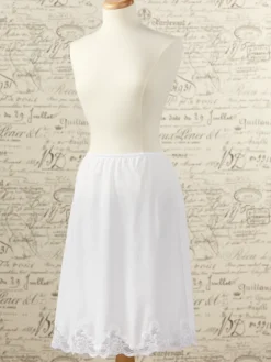 Woven Cotton Batiste Half-Slip