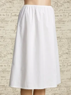 Woven Cotton Broadcloth Half-Slip