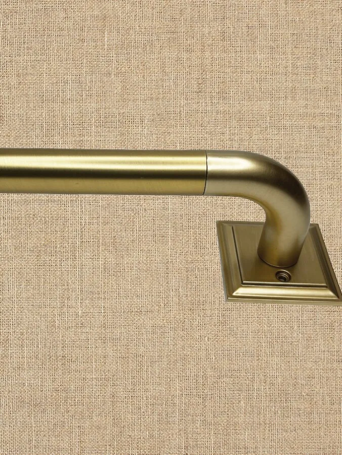 Wrap Around Adjustable Blackout Curtain Rod, 1 Inch